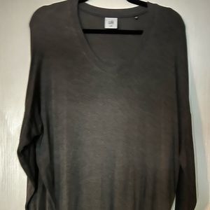 Cabi Serenity Tee Vneck #3052 charcoal heather size Medium